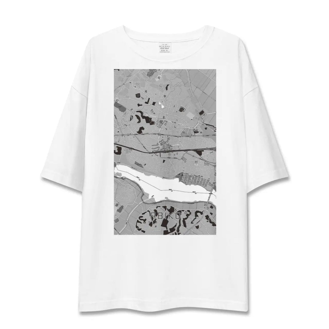 【我孫子(千葉県)】地図柄ビッグシルエットTシャツ