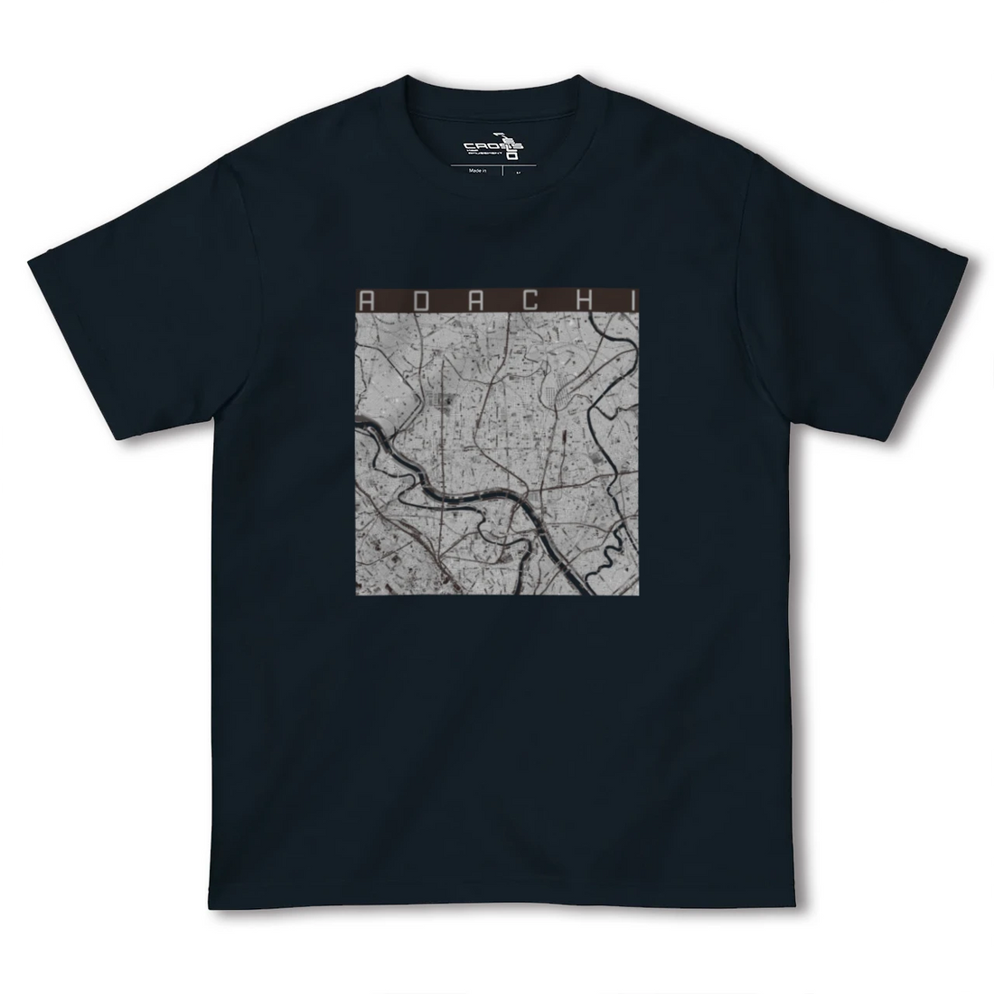 【足立(東京都)】地図柄ヘビーウェイトTシャツ