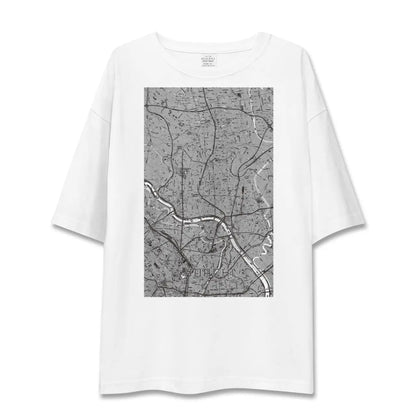 【足立（東京都）】地図柄ビッグシルエットTシャツ