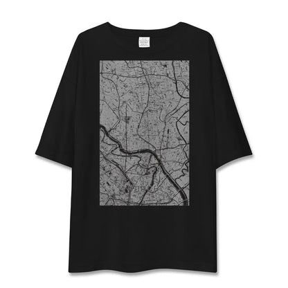 【足立（東京都）】地図柄ビッグシルエットTシャツ