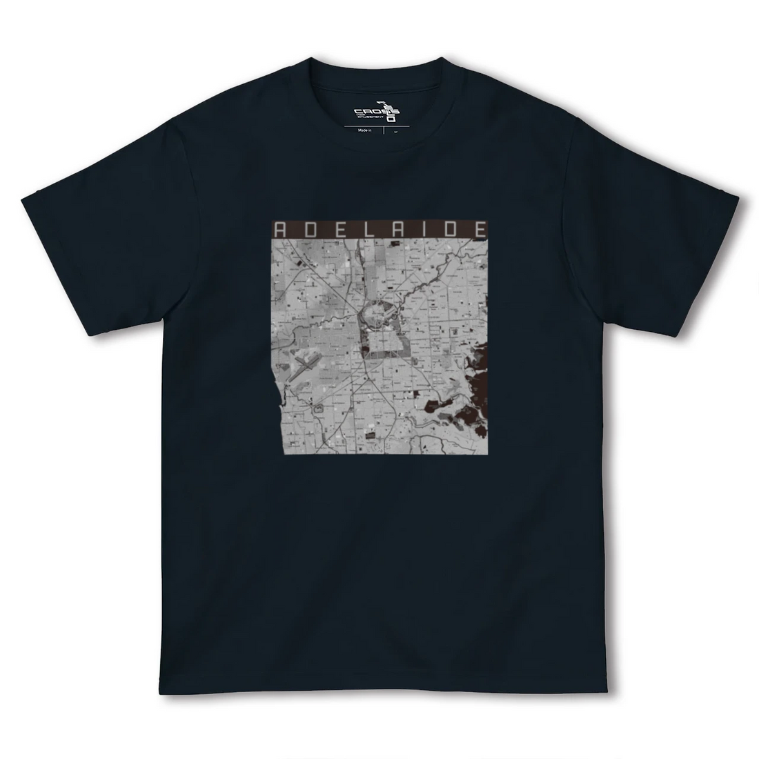 【アデレード(オーストラリア)】地図柄ヘビーウェイトTシャツ