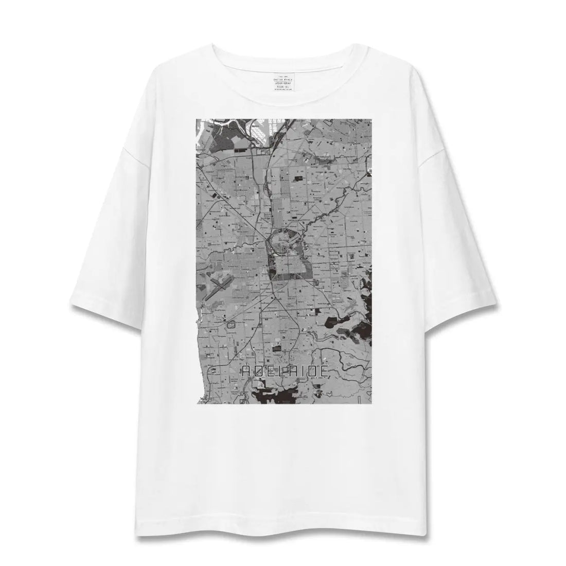 【アデレード(オーストラリア)】地図柄ビッグシルエットTシャツ