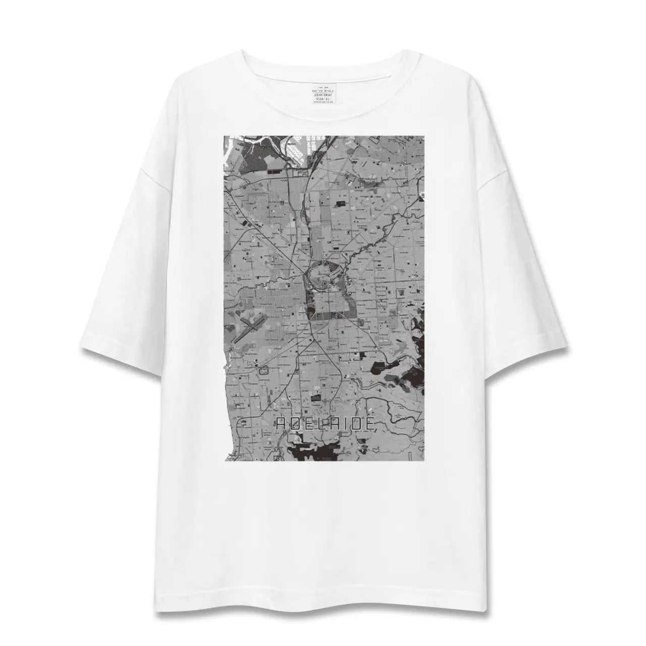 【アデレード（オーストラリア）】地図柄ビッグシルエットTシャツ