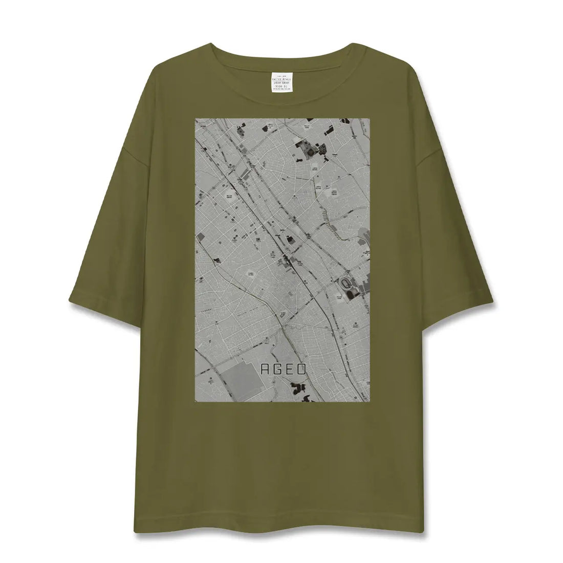 【上尾(埼玉県)】地図柄ビッグシルエットTシャツ