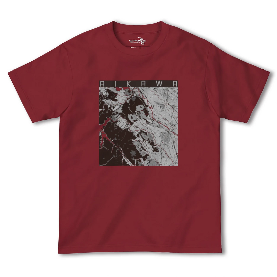 【愛川(神奈川県)】地図柄ヘビーウェイトTシャツ