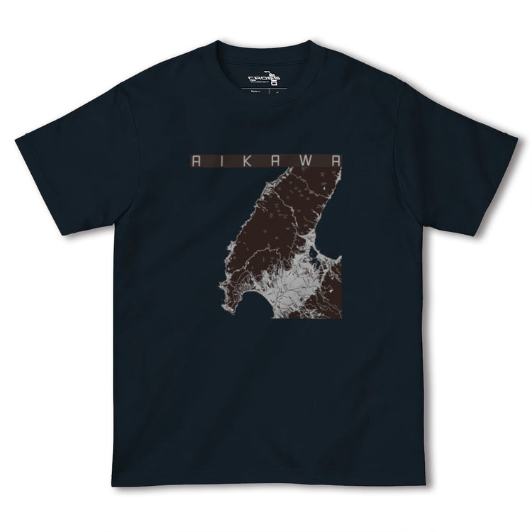 【相川（新潟県）】地図柄ヘビーウェイトTシャツ