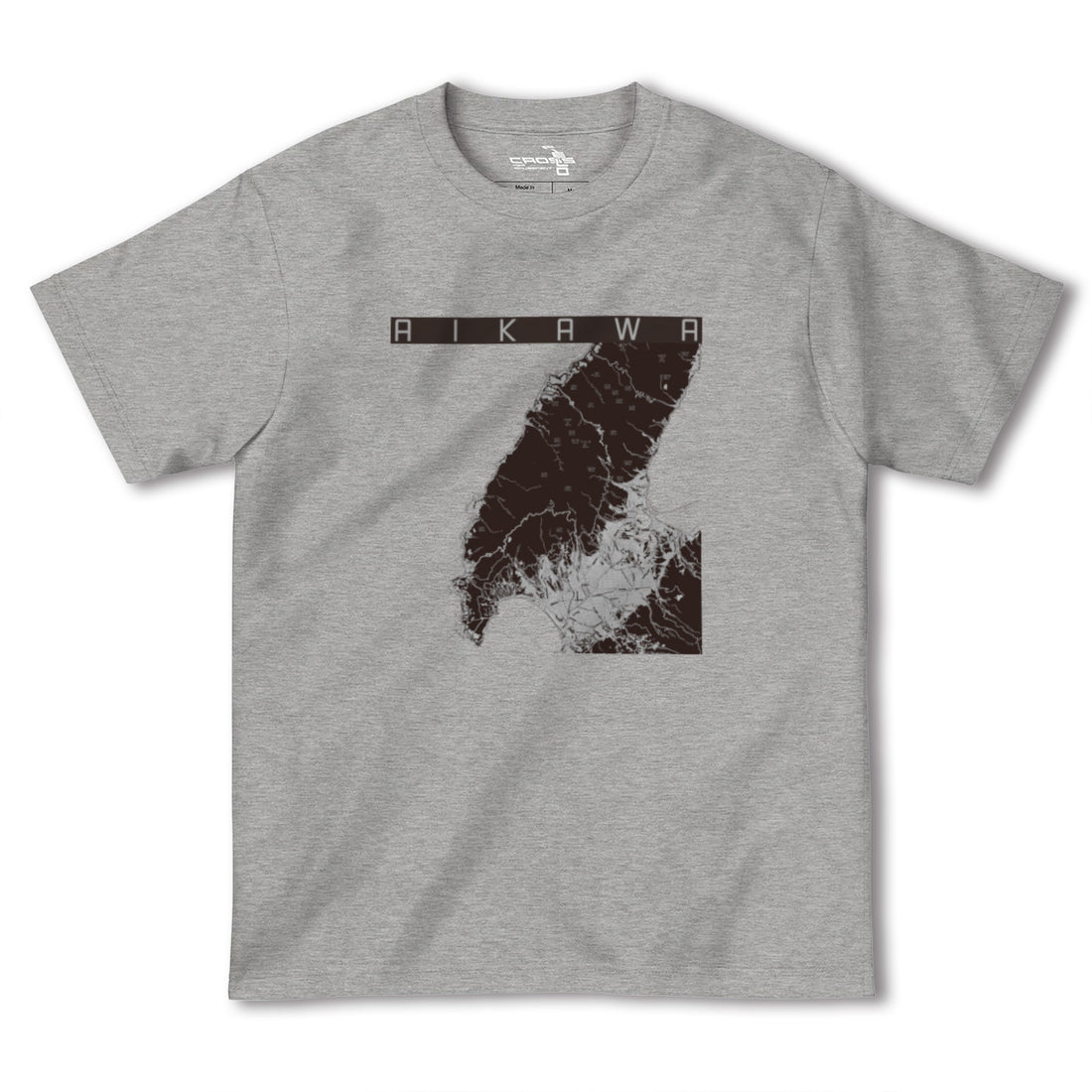 【相川(新潟県)】地図柄ヘビーウェイトTシャツ