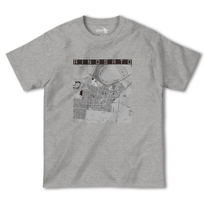 【あいの里（北海道）】地図柄ヘビーウェイトTシャツ
