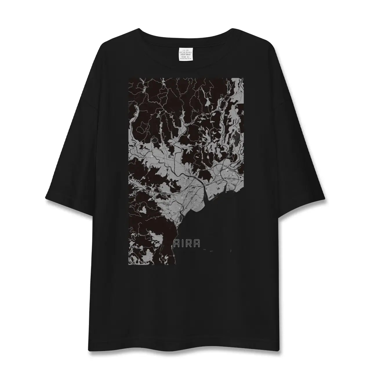 【姶良（鹿児島県）】地図柄ビッグシルエットTシャツ