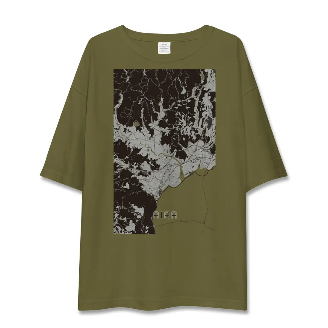 【姶良(鹿児島県)】地図柄ビッグシルエットTシャツ