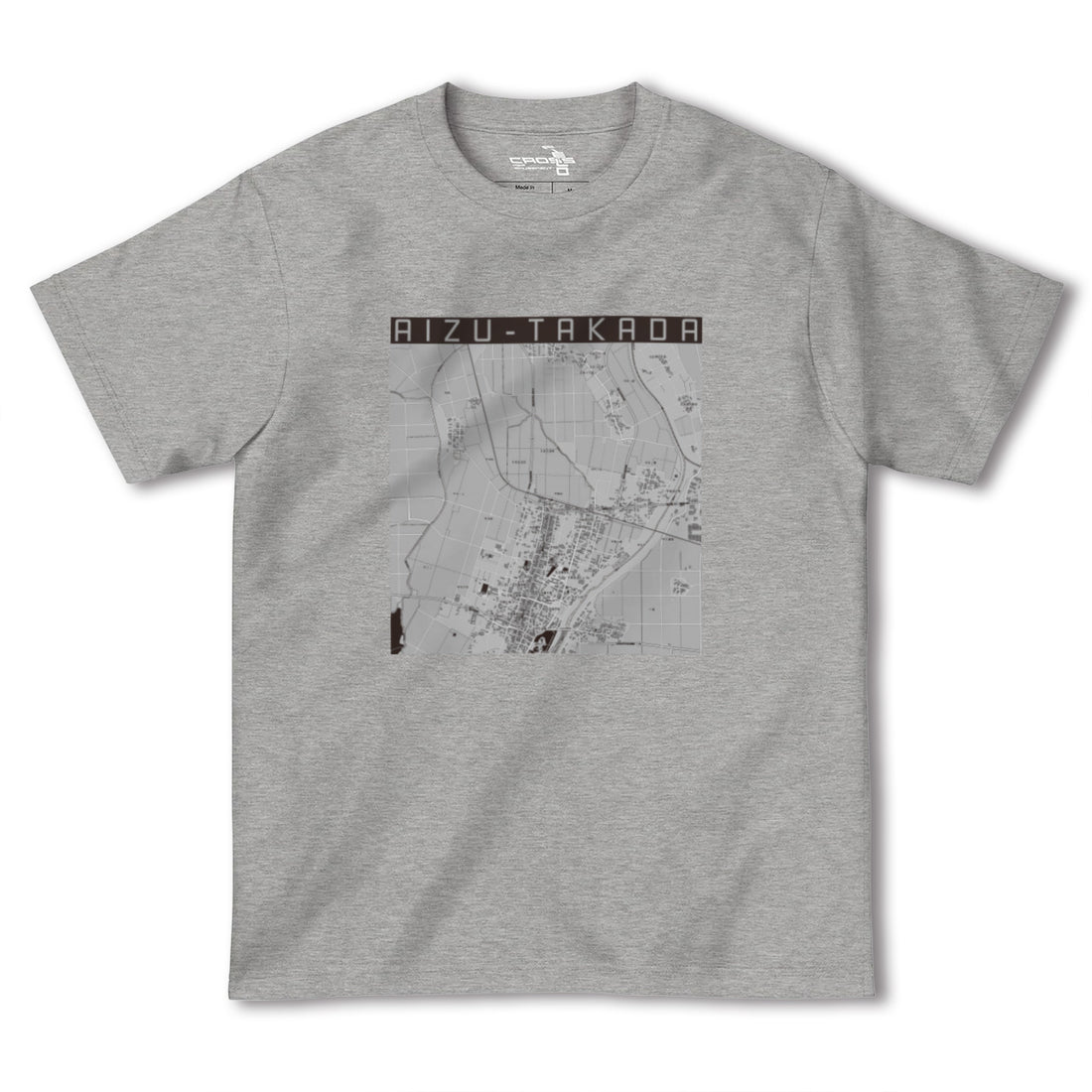 【会津高田(福島県)】地図柄ヘビーウェイトTシャツ