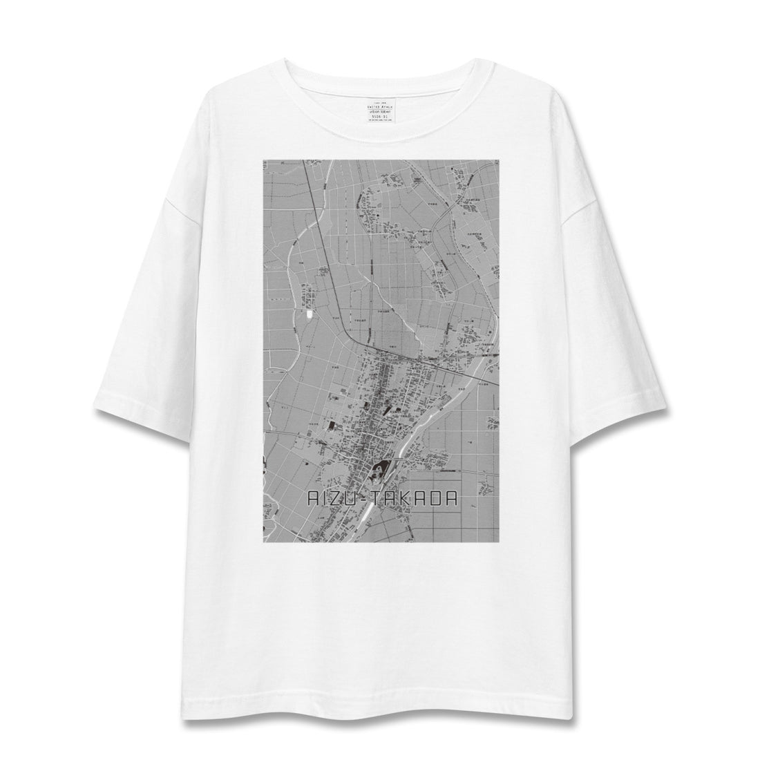 【会津高田(福島県)】地図柄ビッグシルエットTシャツ