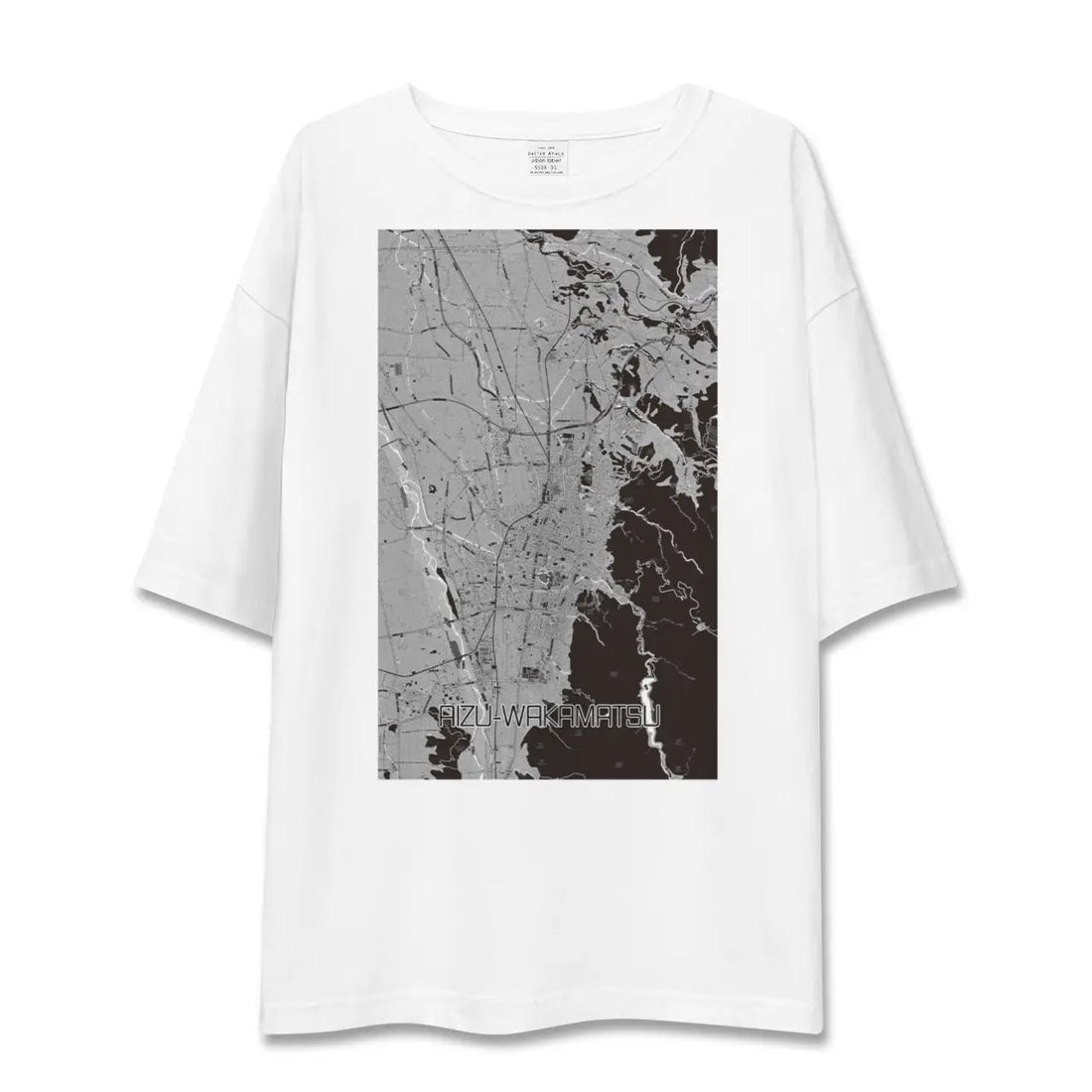【会津若松(福島県)】地図柄ビッグシルエットTシャツ