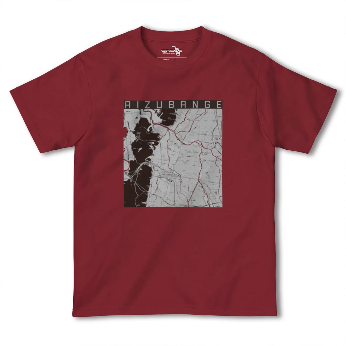 【会津坂下(福島県)】地図柄ヘビーウェイトTシャツ