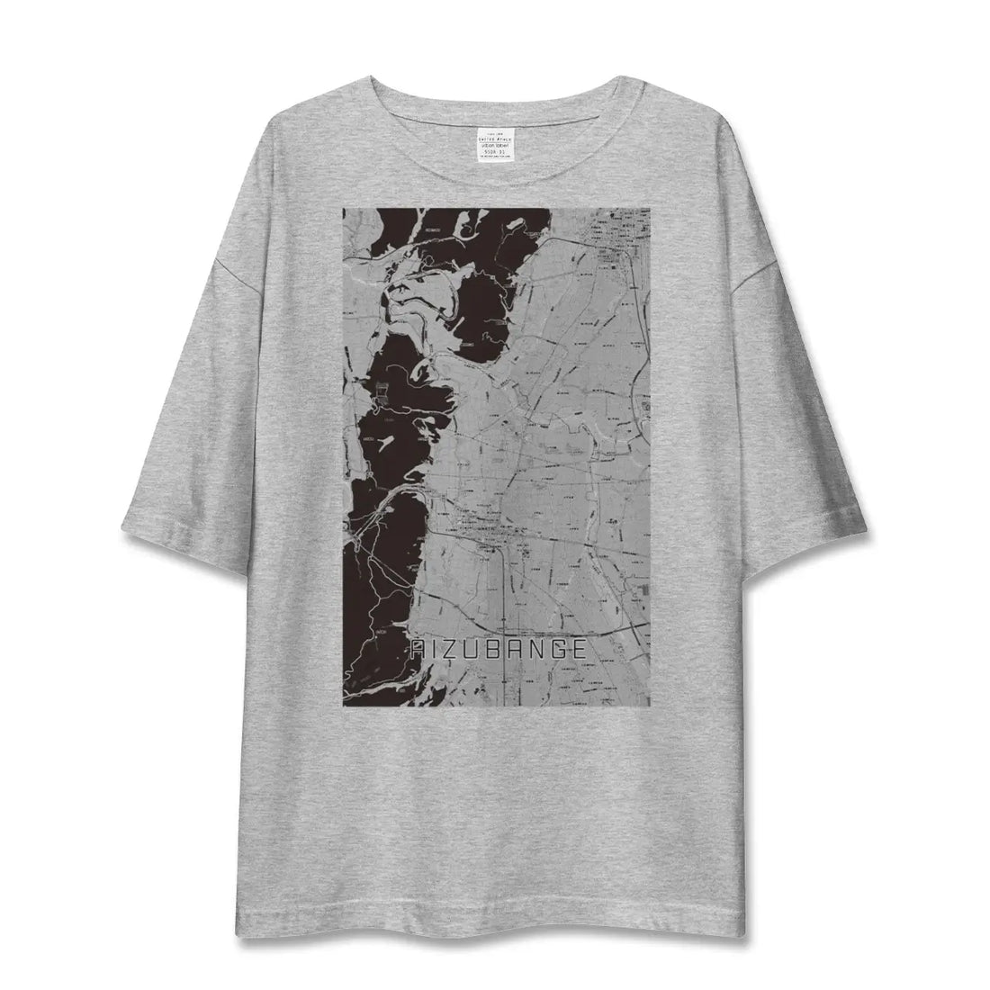 【会津坂下（福島県）】地図柄ビッグシルエットTシャツ