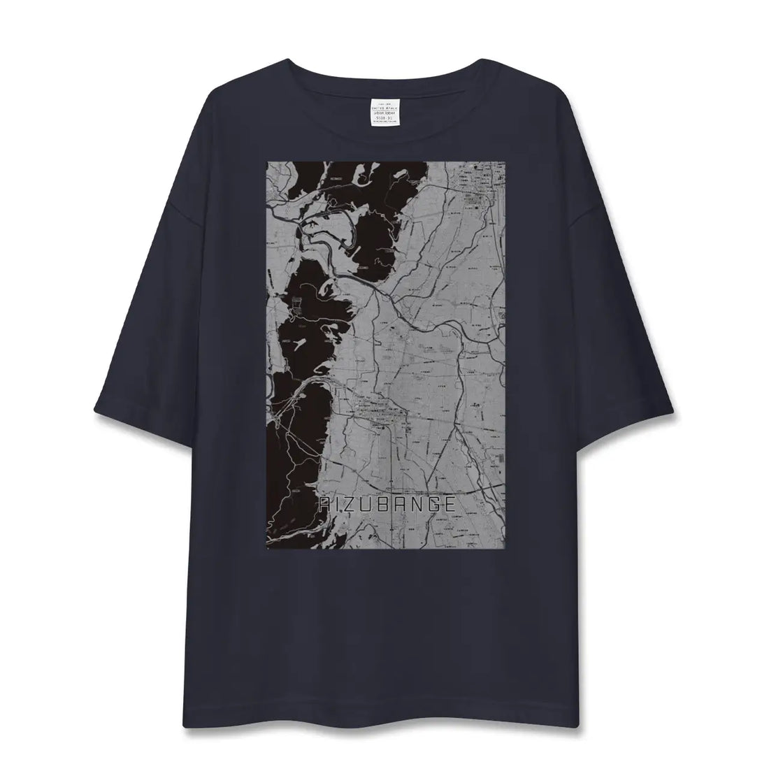 【会津坂下（福島県）】地図柄ビッグシルエットTシャツ