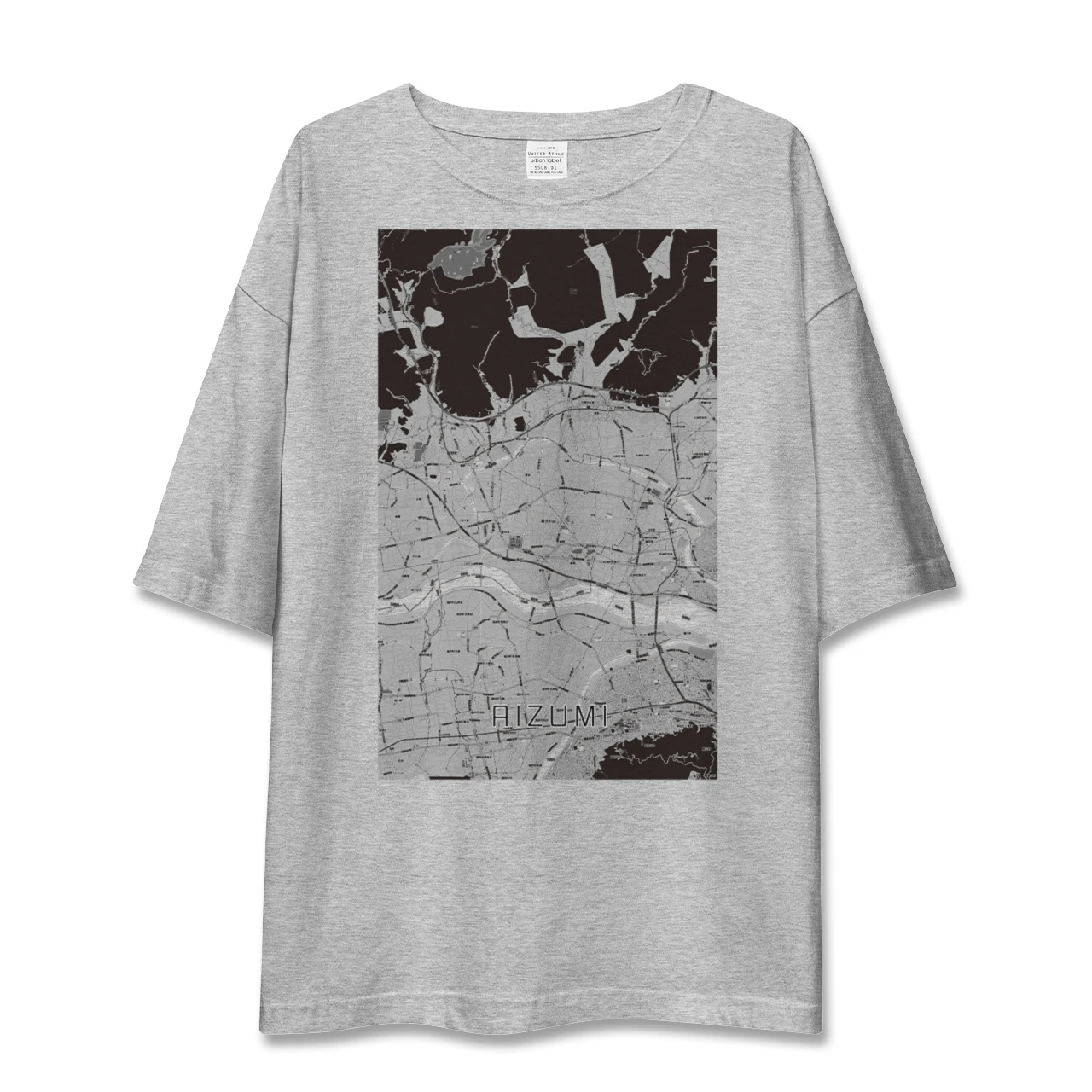 【藍住（徳島県）】地図柄ビッグシルエットTシャツ