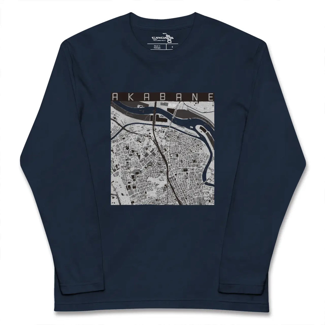 【赤羽（東京都）】地図柄ロングスリーブTシャツ