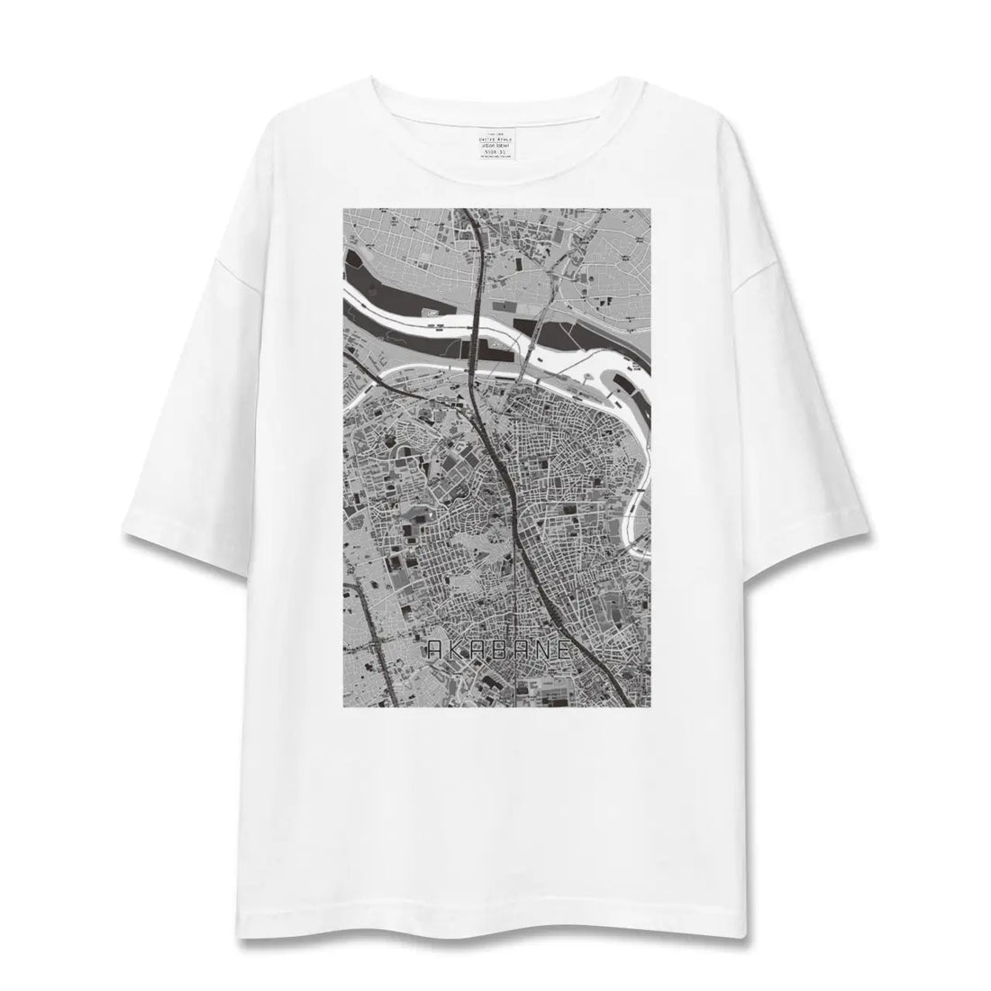 【赤羽(東京都)】地図柄ビッグシルエットTシャツ