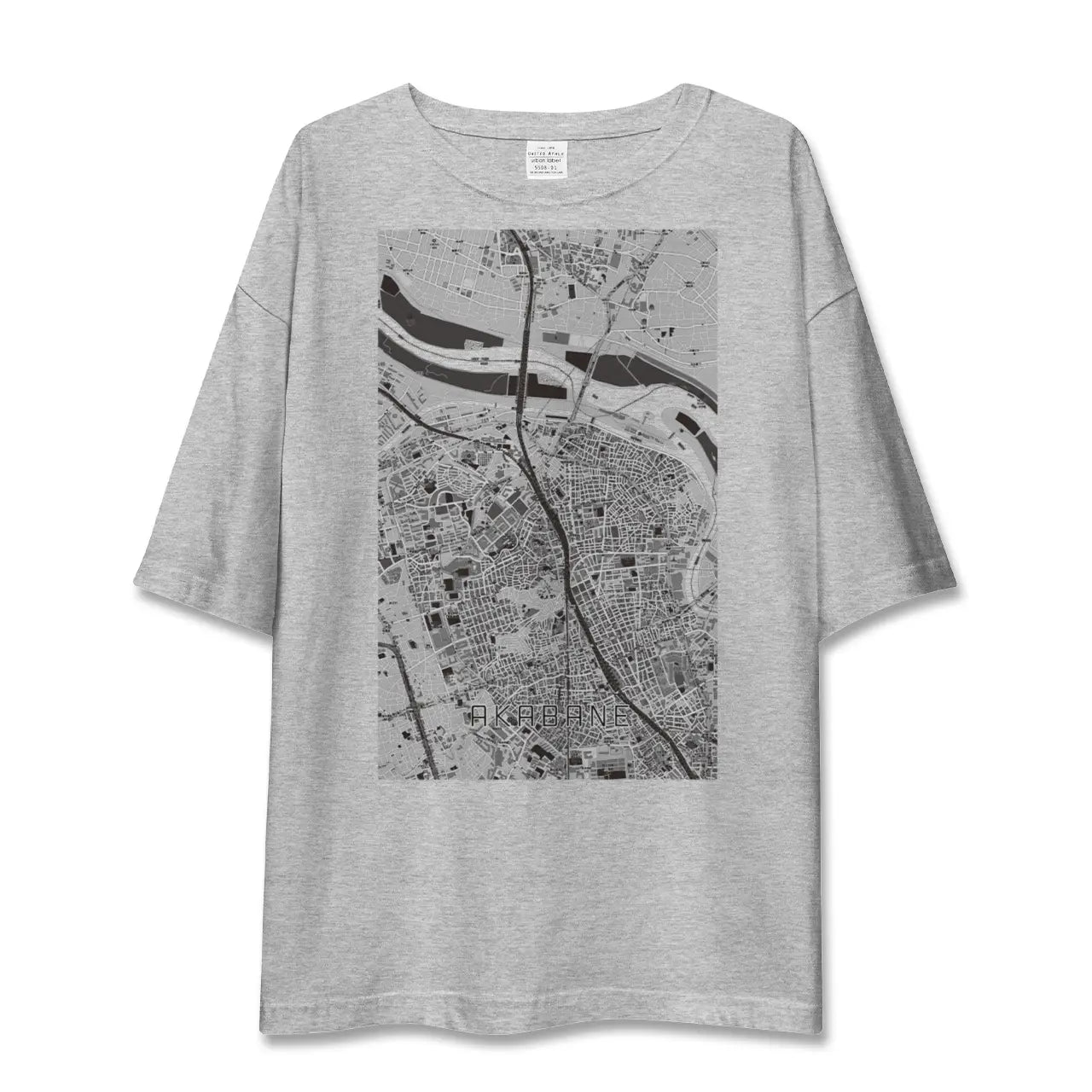 【赤羽（東京都）】地図柄ビッグシルエットTシャツ