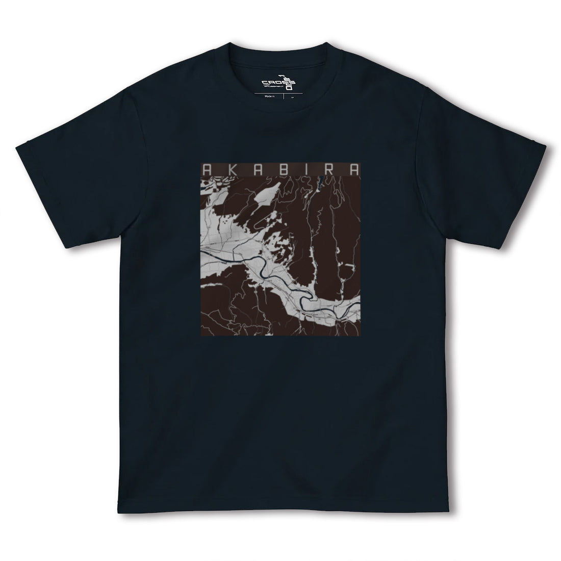 【赤平(北海道)】地図柄ヘビーウェイトTシャツ
