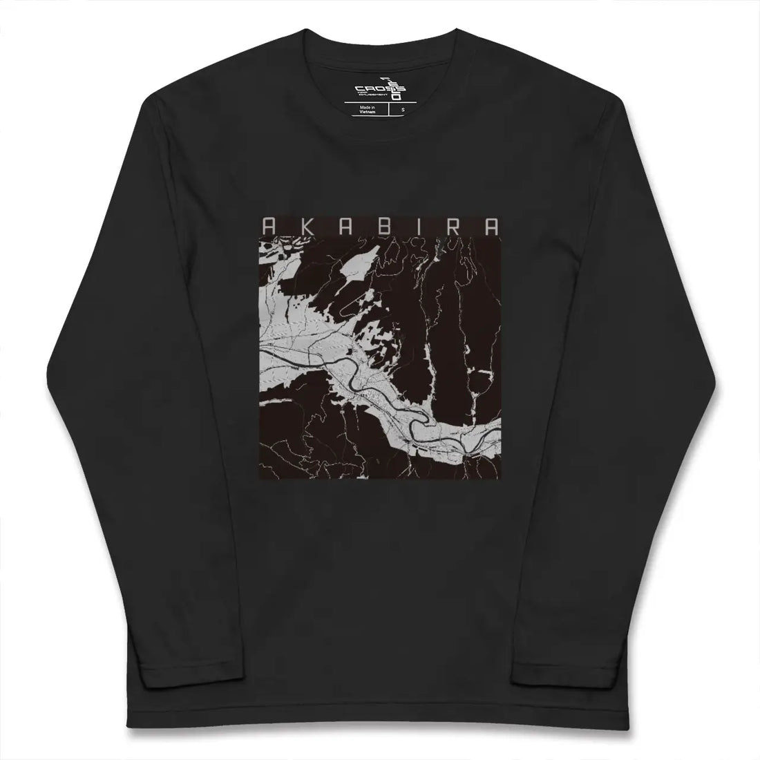 【赤平(北海道)】地図柄ロングスリーブTシャツ