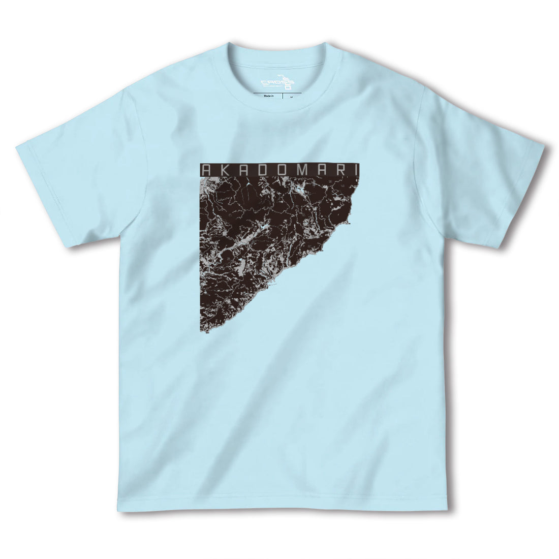 【赤泊(新潟県)】地図柄ヘビーウェイトTシャツ