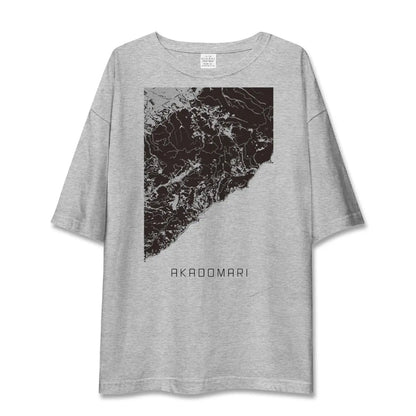 【赤泊（新潟県）】地図柄ビッグシルエットTシャツ