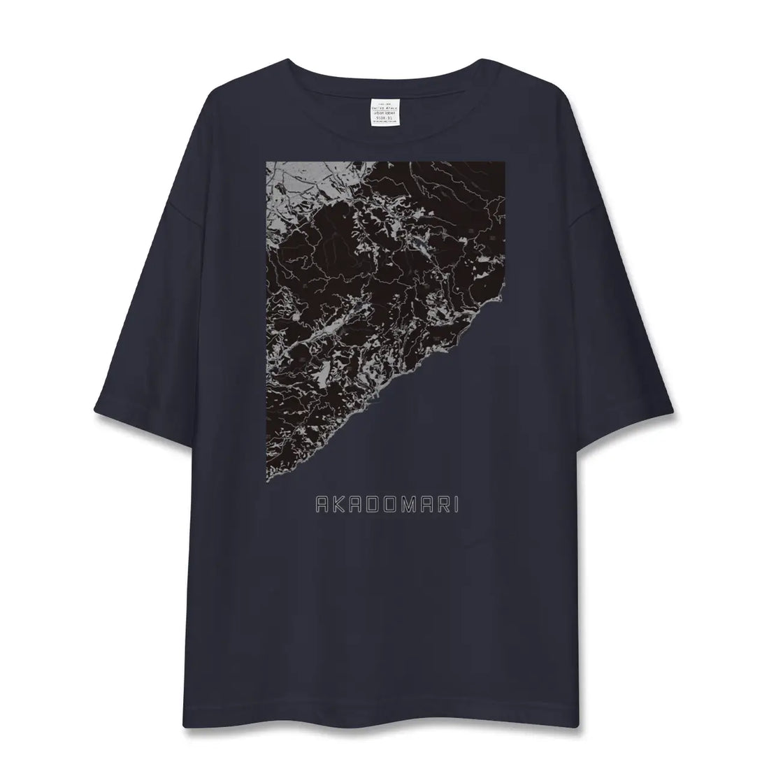 【赤泊(新潟県)】地図柄ビッグシルエットTシャツ