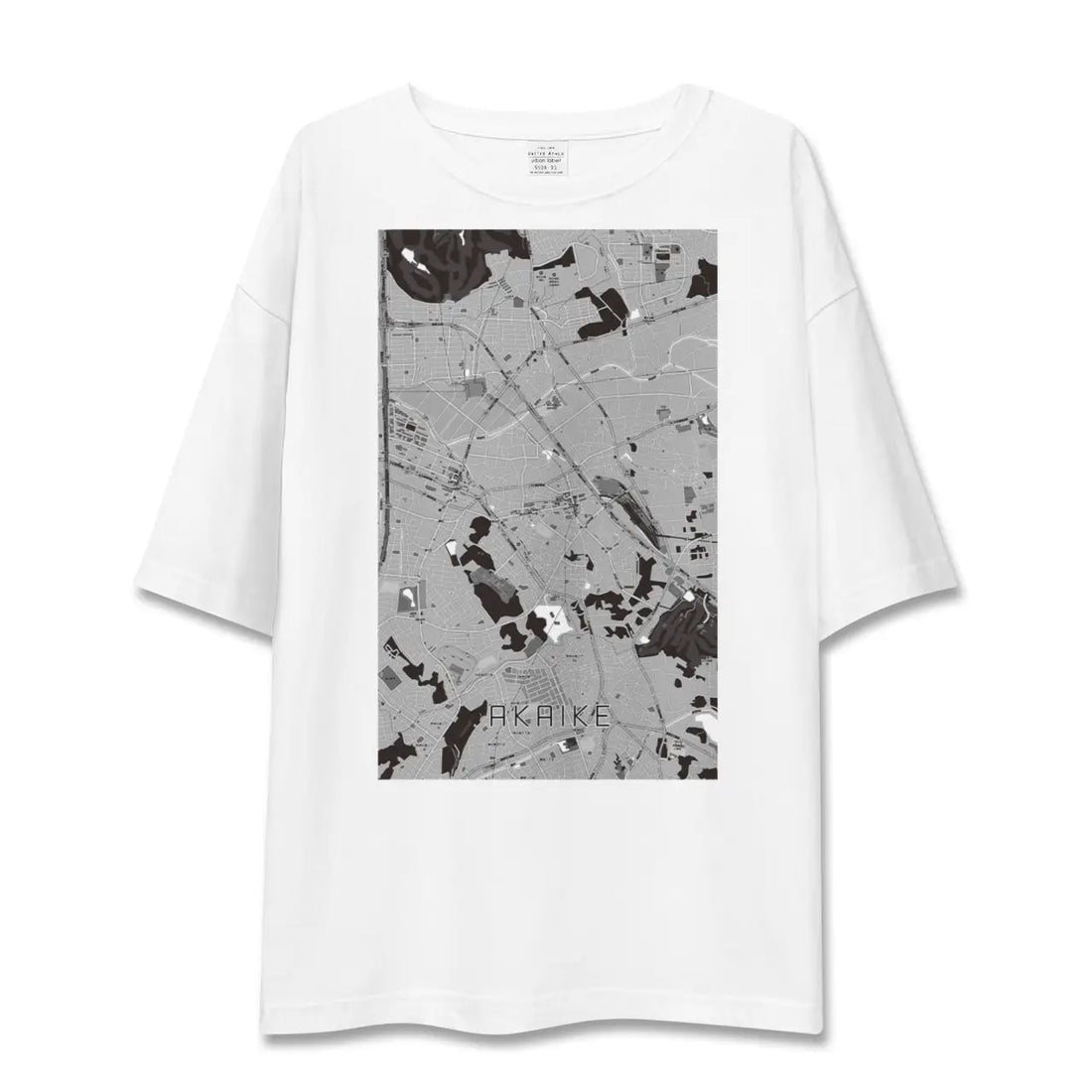 【赤池（愛知県）】地図柄ビッグシルエットTシャツ