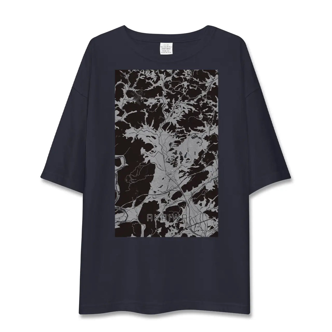 【赤磐(岡山県)】地図柄ビッグシルエットTシャツ