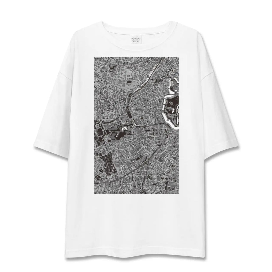 【赤坂(東京都)】地図柄ビッグシルエットTシャツ