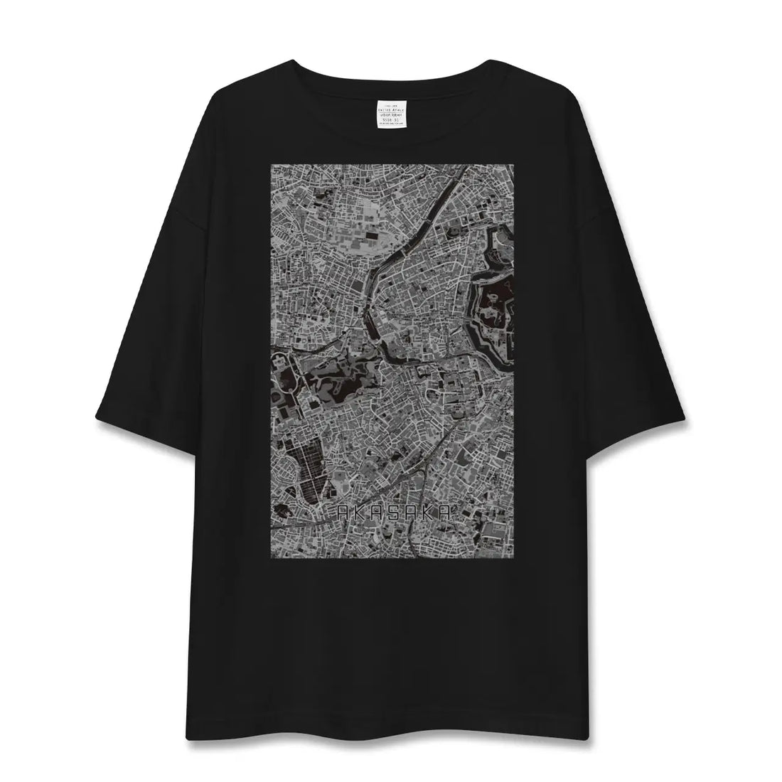 【赤坂（東京都）】地図柄ビッグシルエットTシャツ