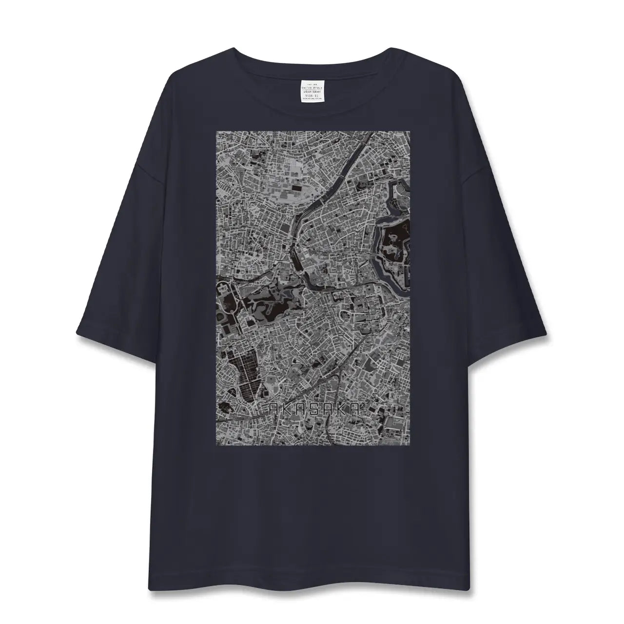 【赤坂（東京都）】地図柄ビッグシルエットTシャツ