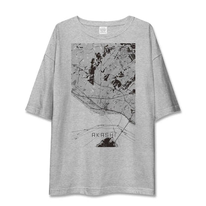 【明石（兵庫県）】地図柄ビッグシルエットTシャツ