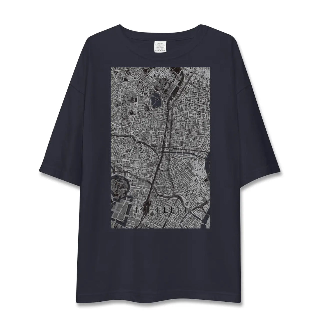 【秋葉原(東京都)】地図柄ビッグシルエットTシャツ