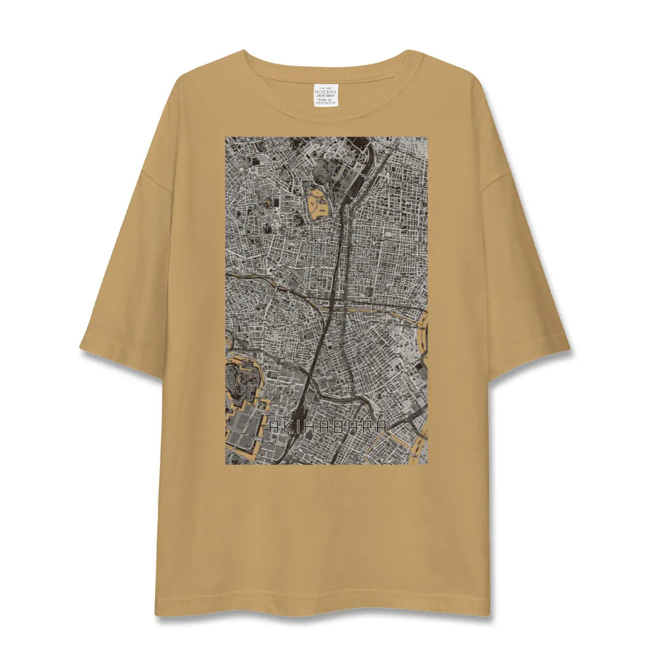 【秋葉原（東京都）】地図柄ビッグシルエットTシャツ