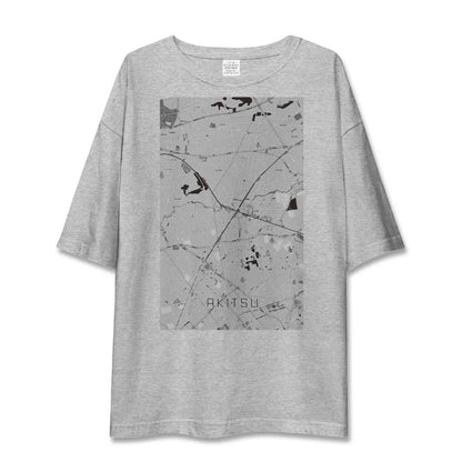 【秋津（東京都）】地図柄ビッグシルエットTシャツ