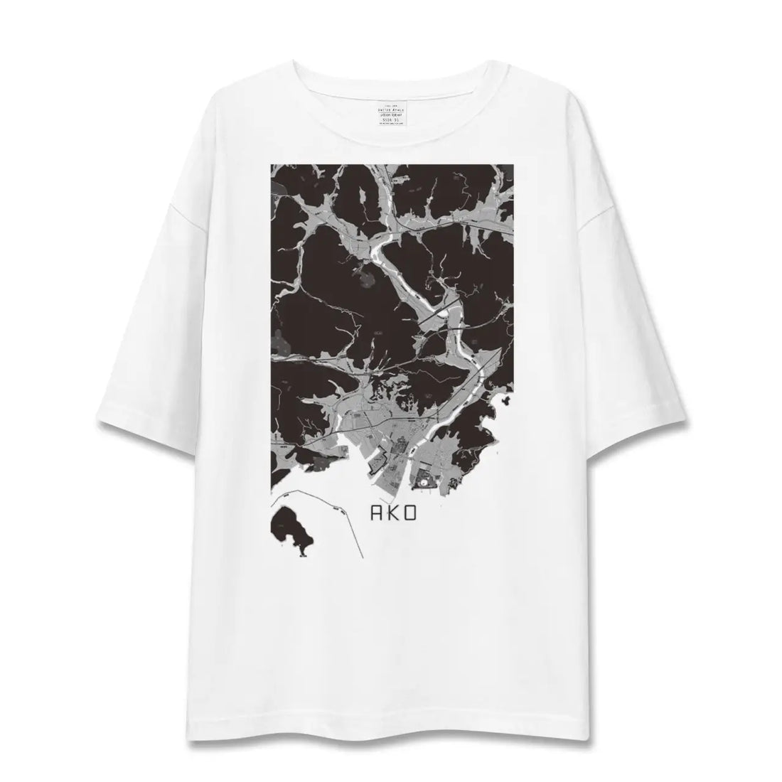 【赤穂(兵庫県)】地図柄ビッグシルエットTシャツ