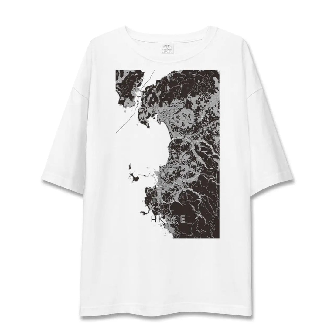 【阿久根(鹿児島県)】地図柄ビッグシルエットTシャツ