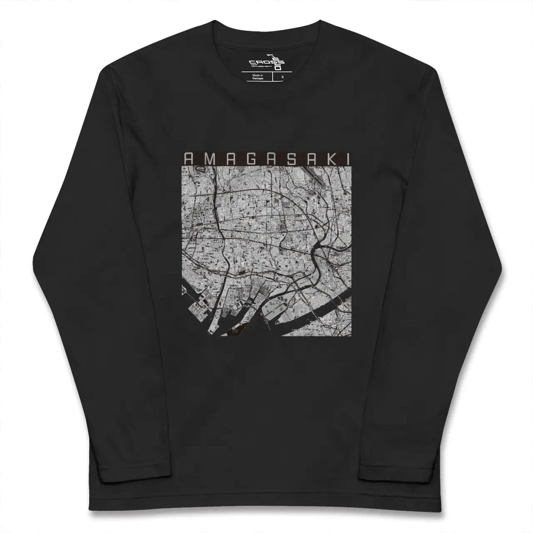 【尼崎(兵庫県)】地図柄ロングスリーブTシャツ