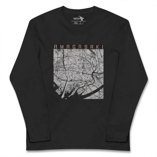 【尼崎（兵庫県）】地図柄ロングスリーブTシャツ