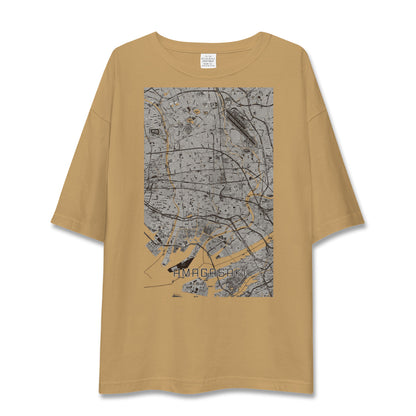 【尼崎（兵庫県）】地図柄ビッグシルエットTシャツ