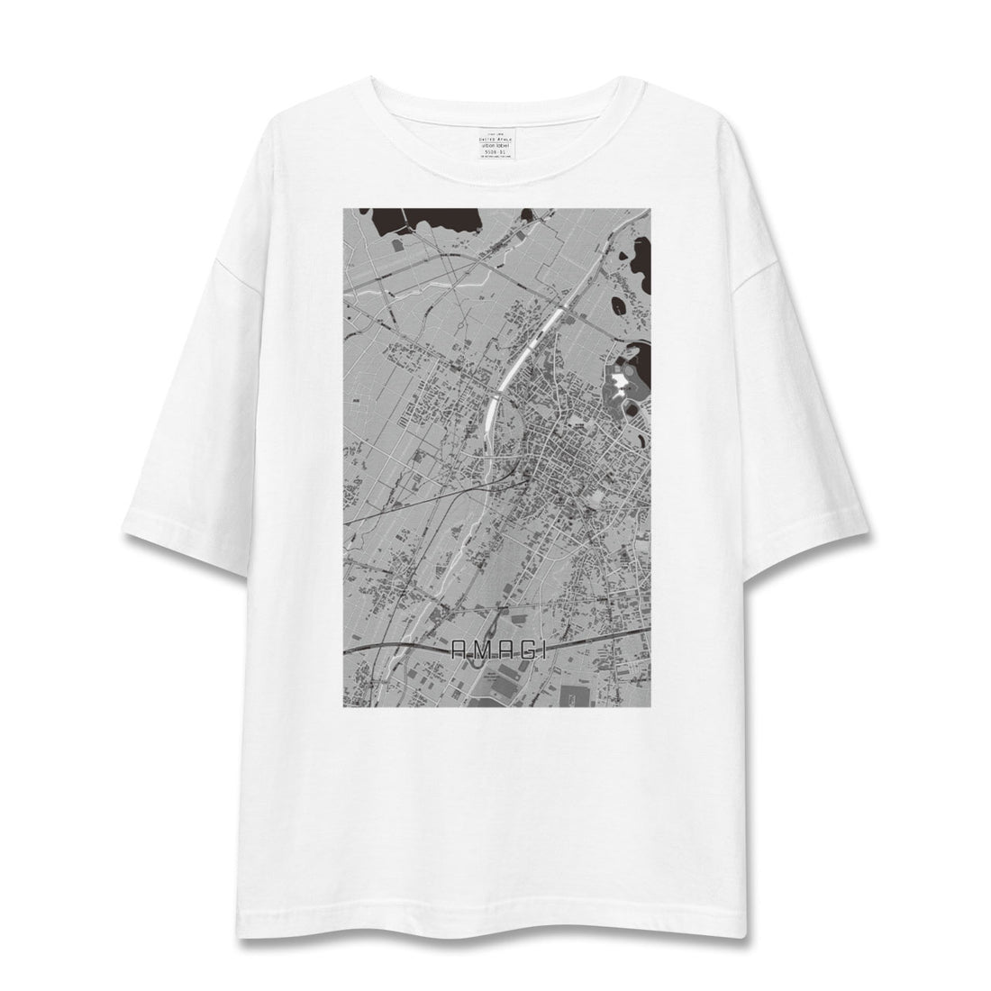【甘木(福岡県)】地図柄ビッグシルエットTシャツ