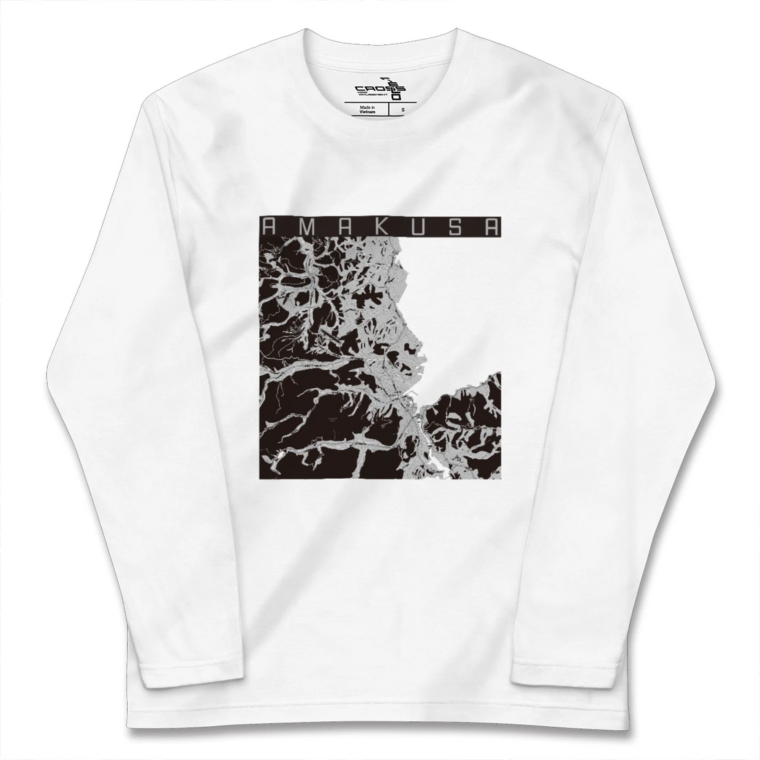 【天草(熊本県)】地図柄ロングスリーブTシャツ