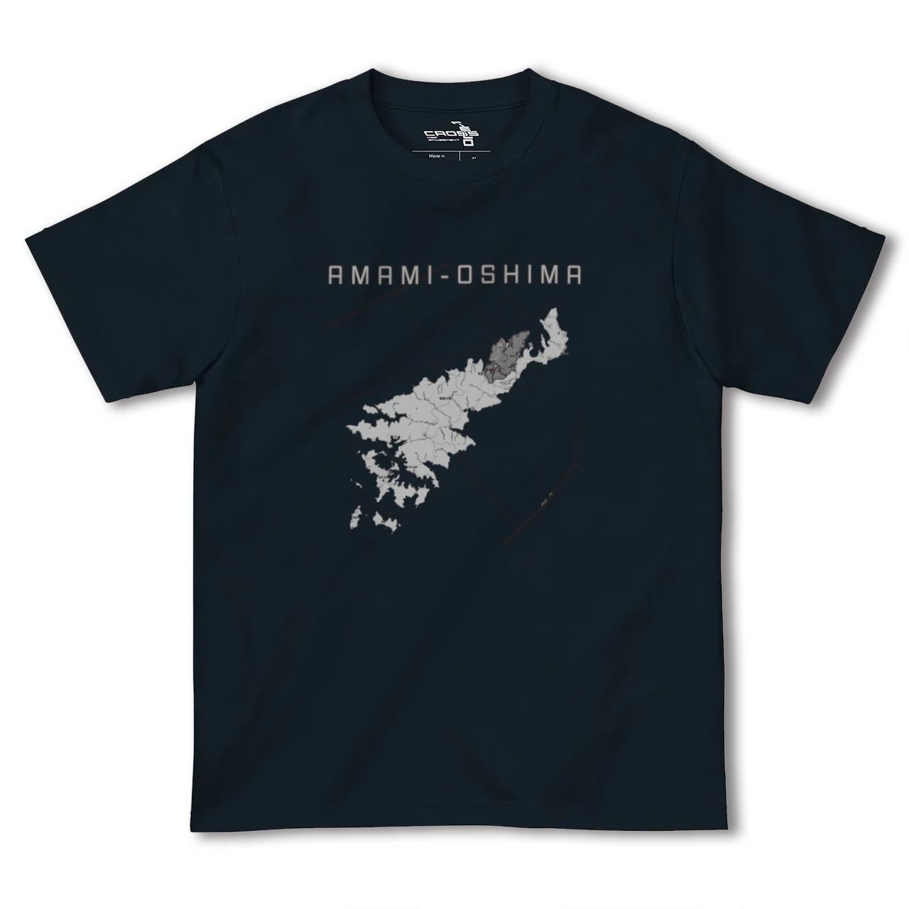【奄美大島（鹿児島県）】地図柄ヘビーウェイトTシャツ
