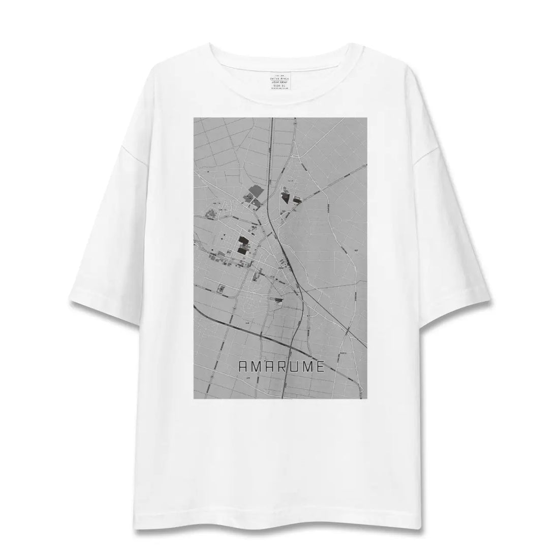 【余目(山形県)】地図柄ビッグシルエットTシャツ