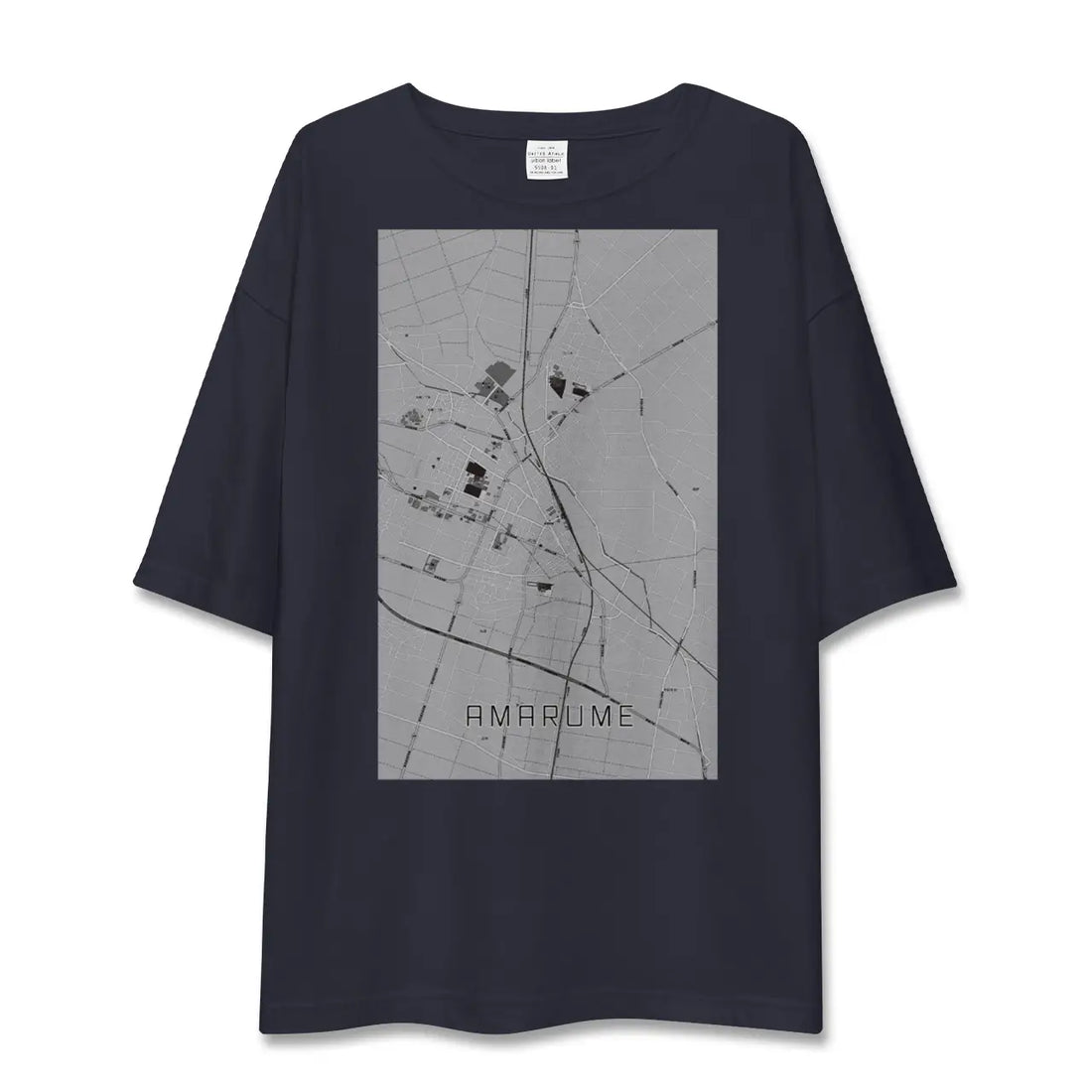 【余目（山形県）】地図柄ビッグシルエットTシャツ