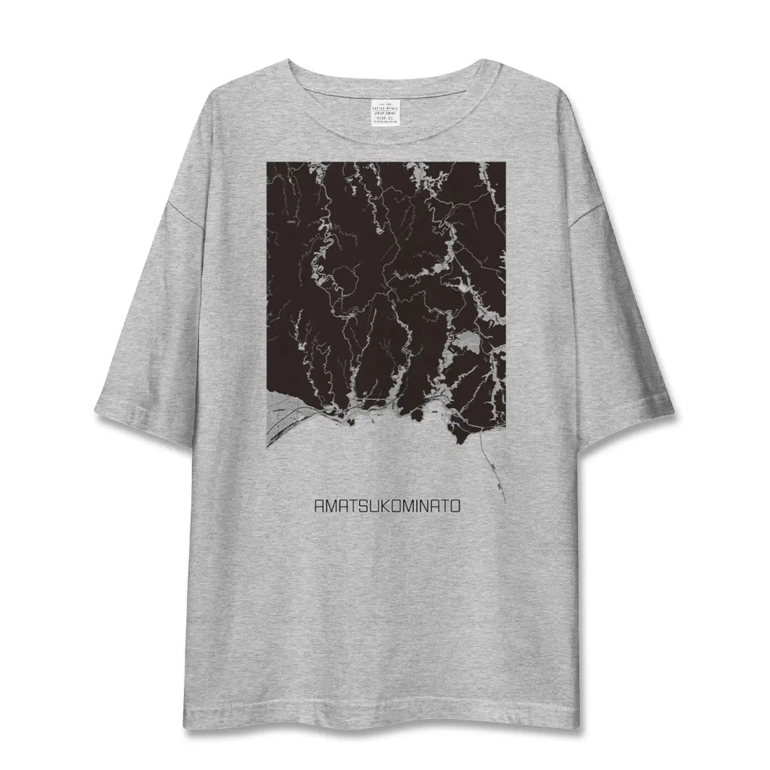 【天津小湊(千葉県)】地図柄ビッグシルエットTシャツ