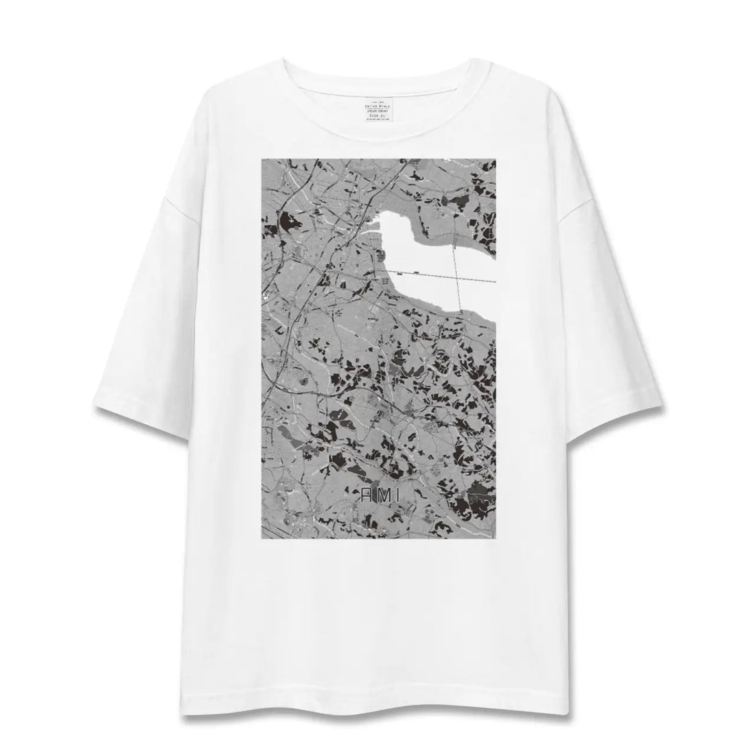 【阿見（茨城県）】地図柄ビッグシルエットTシャツ
